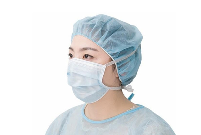 Disposable 3 ply surgical face masks with tie non sterile