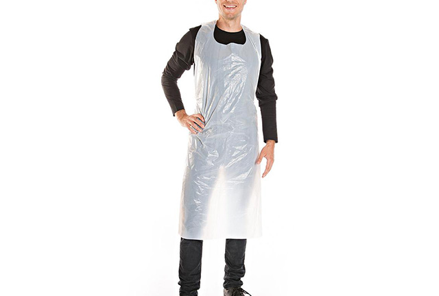 Disposable pe apron white