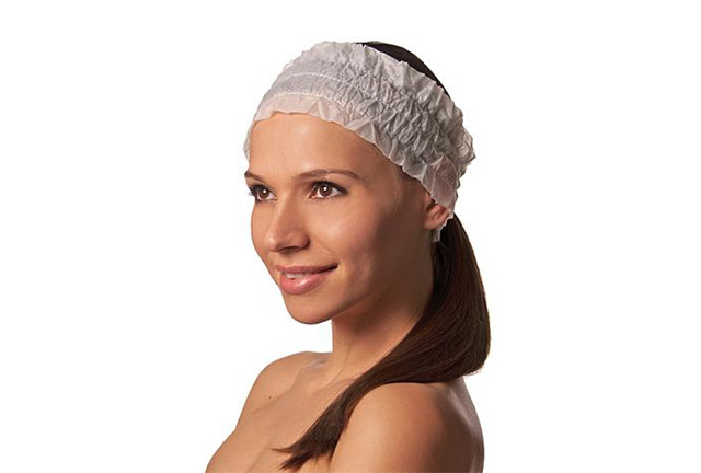 Disposable Pleated Headband 3 elastic strings