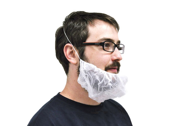 Non Woven beard_cover single elastic polypropylene, dispoosable beard cover