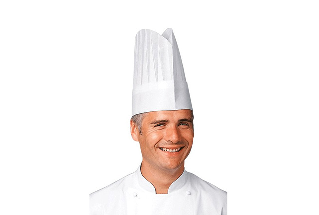 non woven chef hat round top