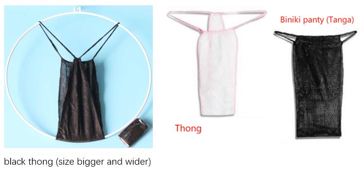 disposable underwear examples, TNT monouso la biancheria intima 